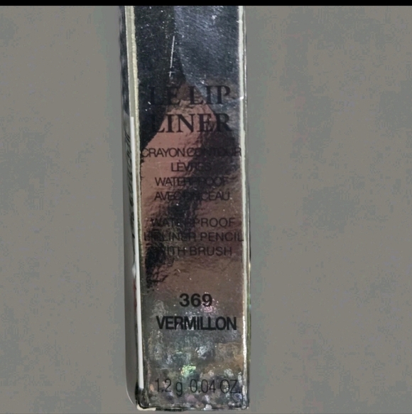 Lancome Le Lip Liner Waterproof Lipliner Pencil w/Brush -369 Vermillion NIB - Picture 3 of 5